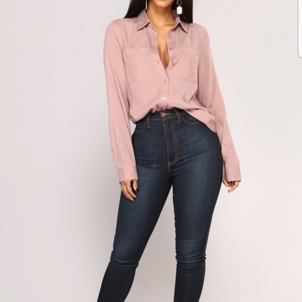 Brand new button down top